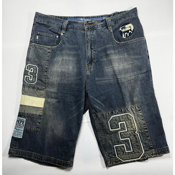 Pepe Jeans Other - Vintage Y2K Pepe Jeans London Men's 7(UK)3 Denim Shorts - Size 40x14